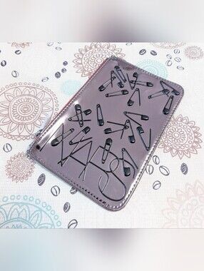 NARS Cosmetics Limited Edition Metallic Safety Pin makeup bag
